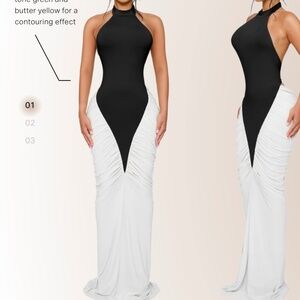 Coucoo Ora Maxi dress black salt